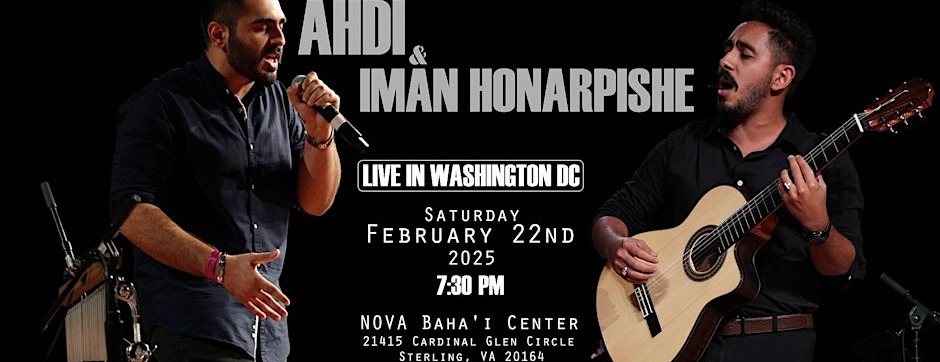 LIVE CONCERT - Ahdi & Iman Honarpishe - WASHINGTON DC Area -  specialty in Sterling VA