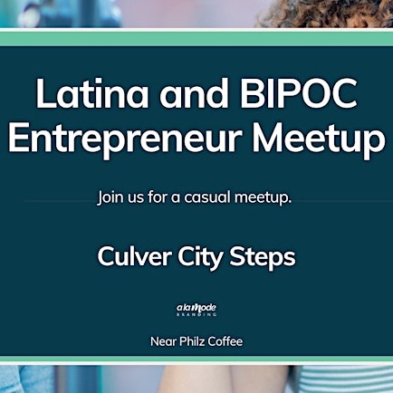 Latina and BIPOC Entrepreneur Coffee Meetup With A La Mode Branding