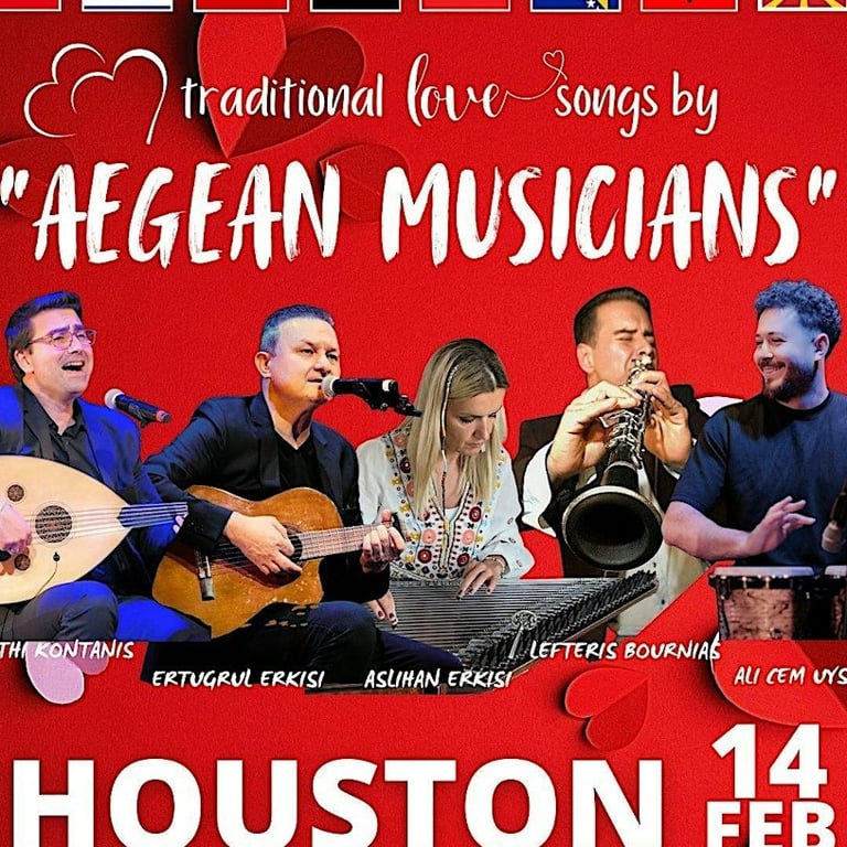HOUSTON / Turkish, Arabic, Persian, Greek.. Love Songs by AEGEAN MUSICIANS -  specialty in Houston TX